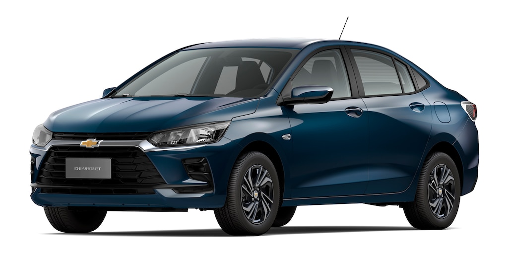 Chevrolet Onix Plus AT cor Azul Boreal
